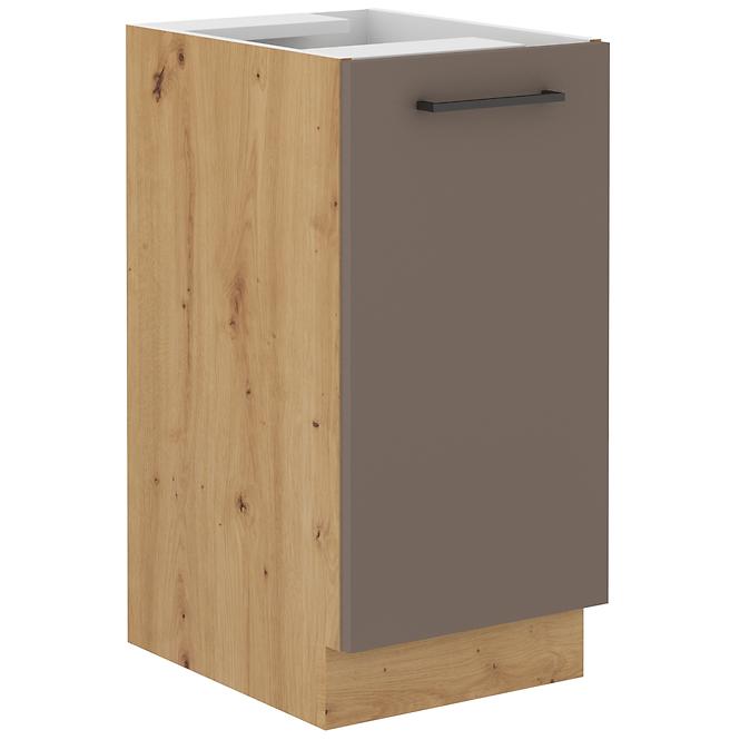 Bologna kuhinjski element 1 vrata 40d 1f bb 40x52x82 cm sivi hrast/artisan hrast