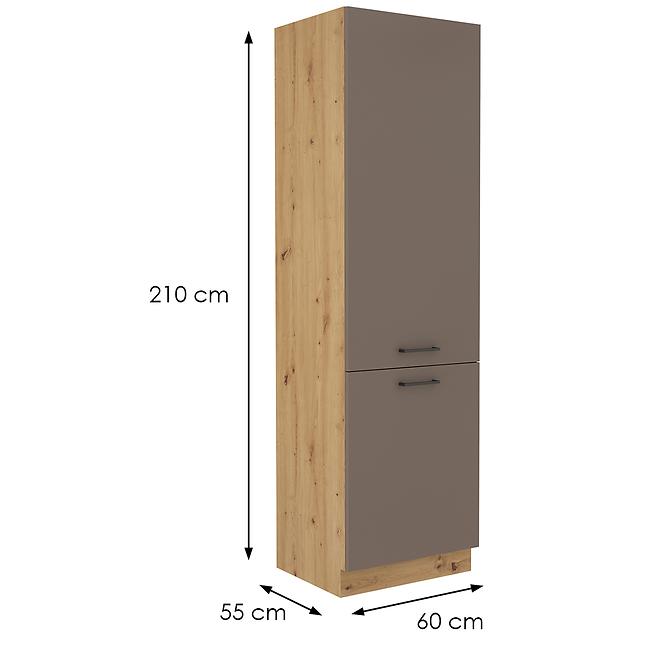 Bologna kuhinjski element 2 vrata 60dk-210 2f 60x55x210  sivi hrast/artisan hrast