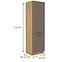 Bologna kuhinjski element 2 vrata 60dk-210 2f 60x55x210  sivi hrast/artisan hrast,2