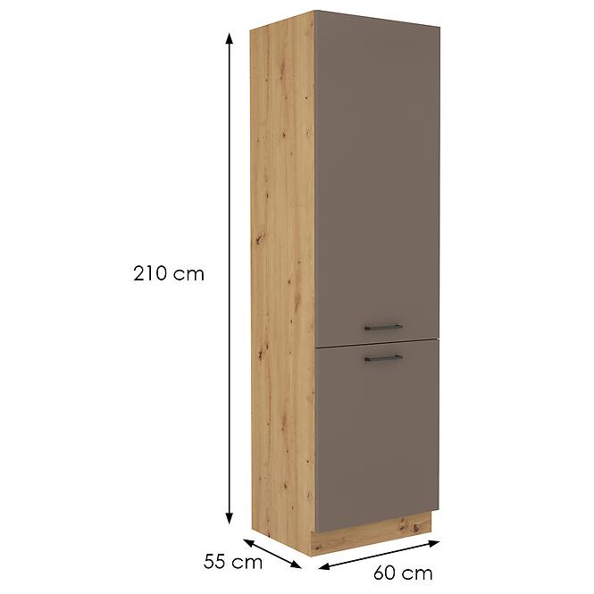 Bologna kuhinjski element 2 vrata 60lo-210 2f 60x55x210 cm sivi hrast/artisan hrast