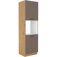 Bologna kuhinjski element 2 vrata 60dp-210 2f 60x55x210 cm sivi hrast/artisan hrast
