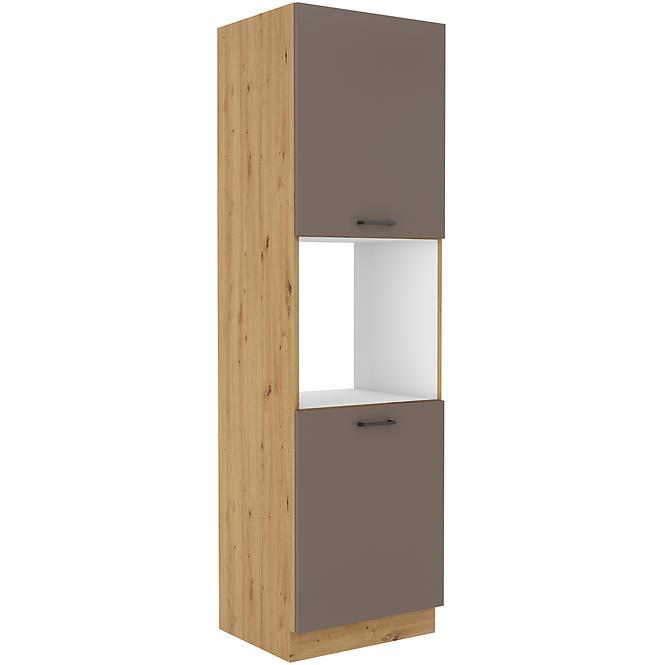 Bologna kuhinjski element 2 vrata 60dp-210 2f 60x55x210 cm sivi hrast/artisan hrast