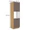 Bologna kuhinjski element 2 vrata 60dp-210 2f 60x55x210 cm sivi hrast/artisan hrast,2