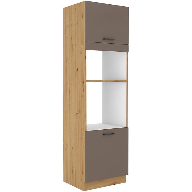 Bologna kuhinjski element 2 vrata 60dpm-210 2f 60x55x210 cm sivi hrast/artisan hrast