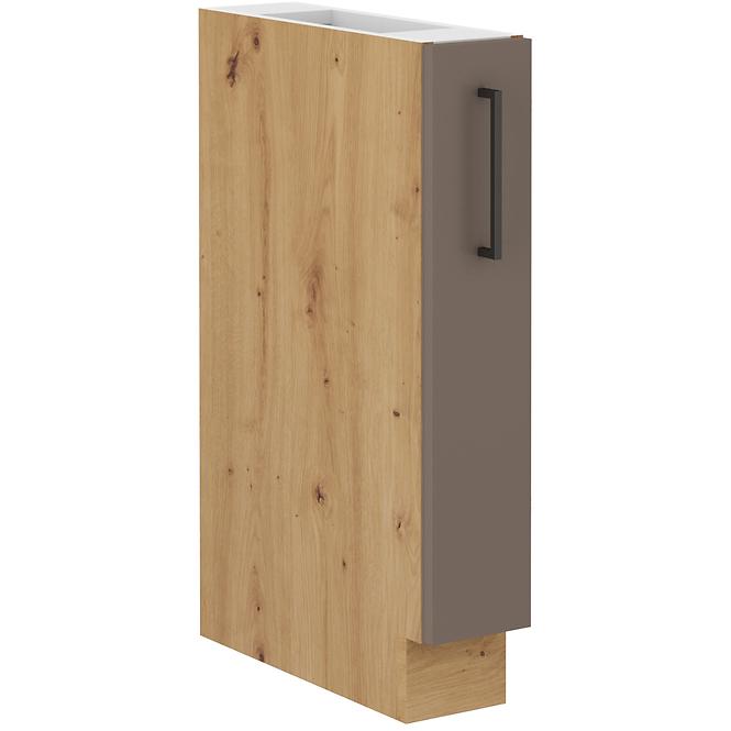 Bolognakuhinjski element 1 vrata 15d cargo bb 15x50x82 cm sivi hrast/artisan hrast
