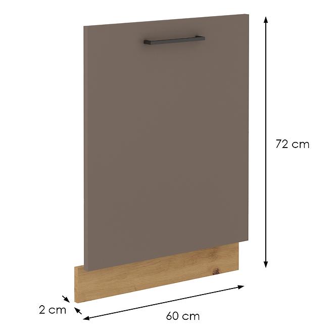 Victoria za perilicu 59,6x71,3x2 cm sivi hrast