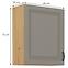 Stilo 1f kuhinjski element 1 vrata 60x31x72 cm siva/natur (artisan hrast),2