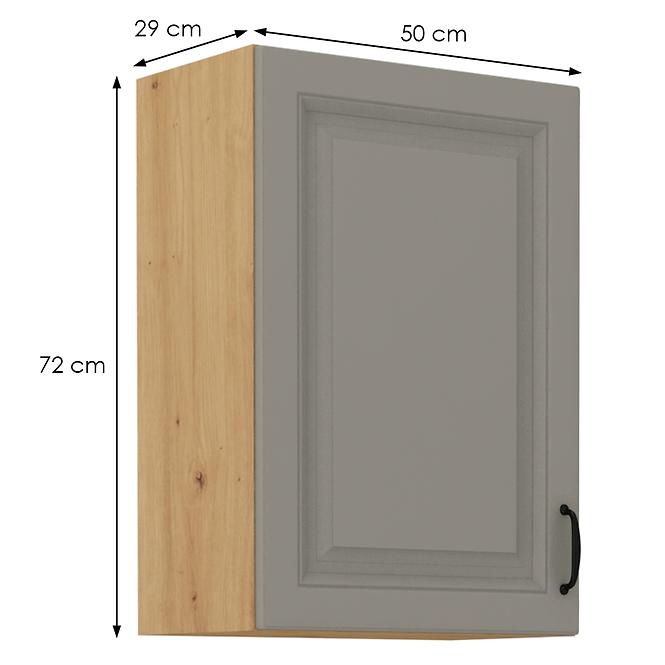 Stilo 1f kuhinjski element 1 vrata 50x31x72 cm siva/natur (artisan hrast)