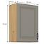 Stilo 1f kuhinjski element 1 vrata 50x31x72 cm siva/natur (artisan hrast),2