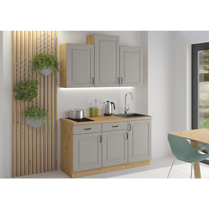 Stilo 1f kuhinjski element 1 vrata 60x31x36 cm siva/natur (artisan hrast)