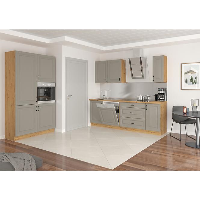 Stilo 1f kuhinjski element 1 vrata 60x31x36 cm siva/natur (artisan hrast)