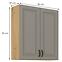 Stilo 2f kuhinjski element 2 vrata 80x31x90 cm siva/natur (artisan hrast),2