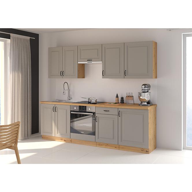 Stilo 1f kuhinjski element 1 vrata 50x31x90 cm siva/natur (artisan hrast)