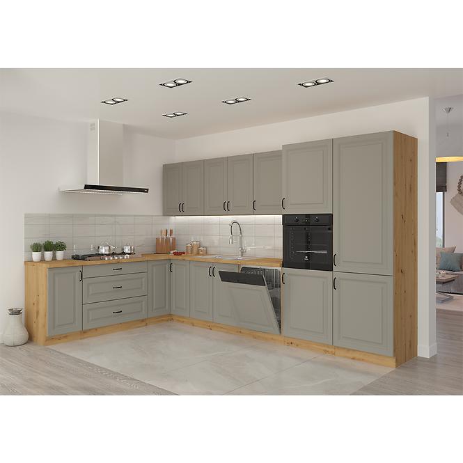 Stilo 1f kuhinjski element 1 vrata 50x31x90 cm siva/natur (artisan hrast)