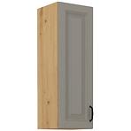 Stilo 1f kuhinjski element 1 vrata 40x31x90 cm siva/natur (artisan hrast)