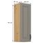 Stilo 1f kuhinjski element 1 vrata 40x31x90 cm siva/natur (artisan hrast),2