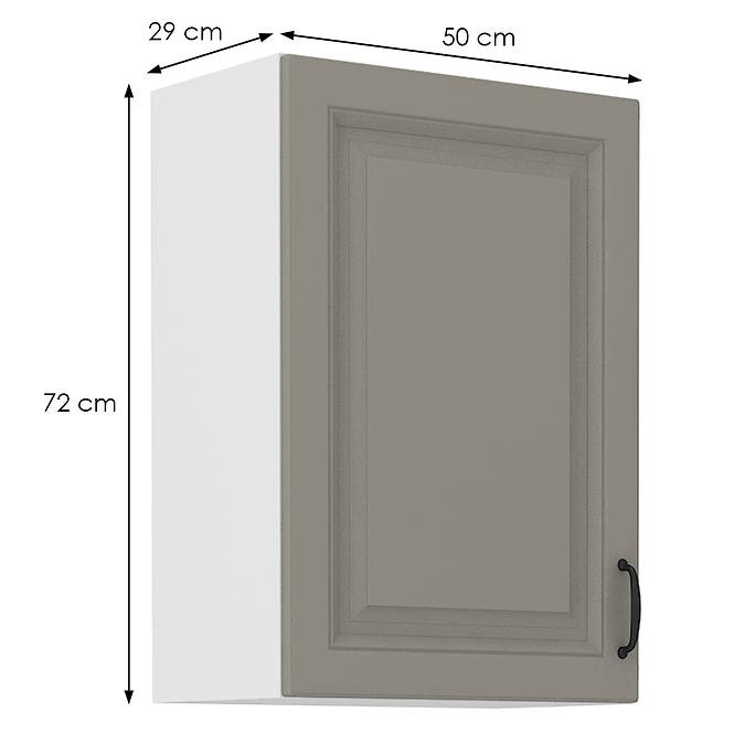Stilo 1f kuhinjski element 1 vrata 50x31x72 cm siva/bijela
