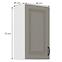 Stilo 1f kuhinjski element 1 vrata 40x31x72 cm siva/bijela,2