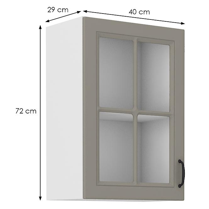Stilo 1f kuhinjski element 1 vrata 40x31x72 cm siva/bijela