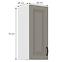 Stilo 1f kuhinjski element 1 vrata 30x31x72 cm siva/bijela,2