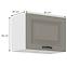 Stilo 1f kuhinjski element 1 vrata 50x31x36 cm siva/bijela,2