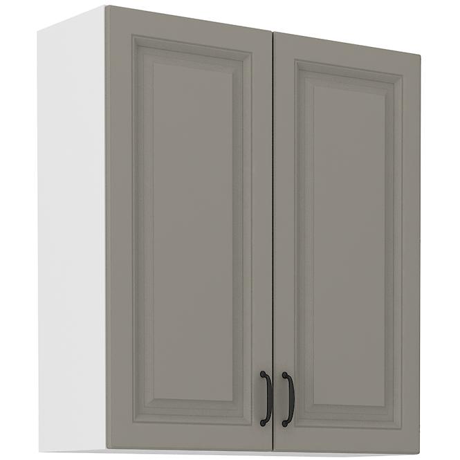Stilo 2f kuhinjski element 2 vrata 80x31x90 cm siva/bijela
