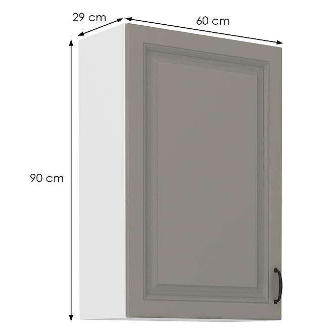 Stilo 1f kuhinjski element 1 vrata 60x31x90 cm siva/bijela