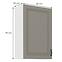 Stilo 1f kuhinjski element 1 vrata 60x31x90 cm siva/bijela,2