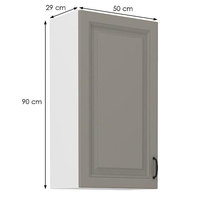 Stilo 1f kuhinjski element 1 vrata 50x31x90 cm siva/bijela