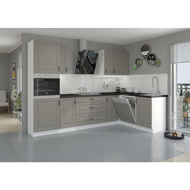 Stilo 1f kuhinjski element 1 vrata 40x31x90 cm siva/bijela