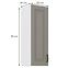 Stilo 1f kuhinjski element 1 vrata 30x31x90 cm siva/bijela,2