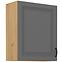 Stilo 1f kuhinjski element 1 vrata 60x31x72 cm tamno siva/natur (artisan hrast)