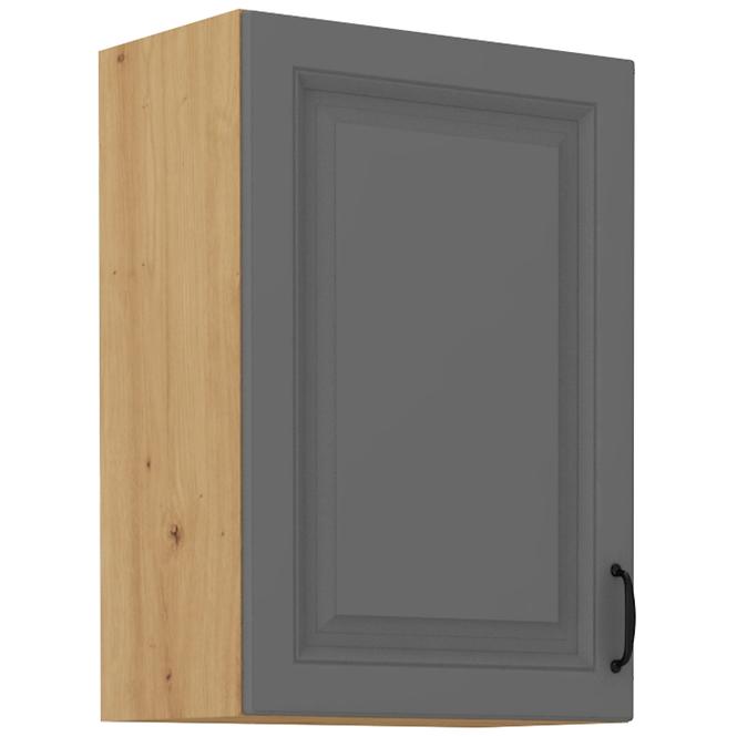 Stilo 1f kuhinjski element 1 vrata 50x31x72 cm tamno siva/natur (artisan hrast)