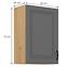 Stilo 1f kuhinjski element 1 vrata 50x31x72 cm tamno siva/natur (artisan hrast),2