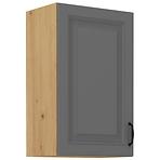 Stilo 1f kuhinjski element 1 vrata 45x31x72 cm tamno siva/natur (artisan hrast)