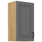 Stilo 1f kuhinjski element 1 vrata 40x31x72 cm tamno siva/natur (artisan hrast)