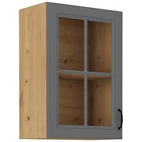 Stilo 1f kuhinjski element 1 vrata 40x31x72 cm tamno siva/natur (artisan hrast)