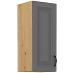 Stilo 1f kuhinjski element 1 vrata 30x31x72 cm tamno siva/natur (artisan hrast)