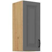 Stilo 1f kuhinjski element 1 vrata 30x31x72 cm tamno siva/natur (artisan hrast)