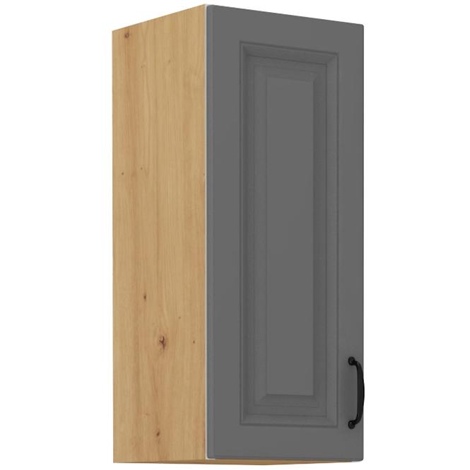 Stilo 1f kuhinjski element 1 vrata 30x31x72 cm tamno siva/natur (artisan hrast)