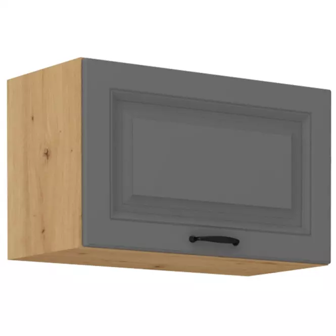 Stilo 1f kuhinjski element 1 vrata 60x31x36 cm tamno siva/natur (artisan hrast)
