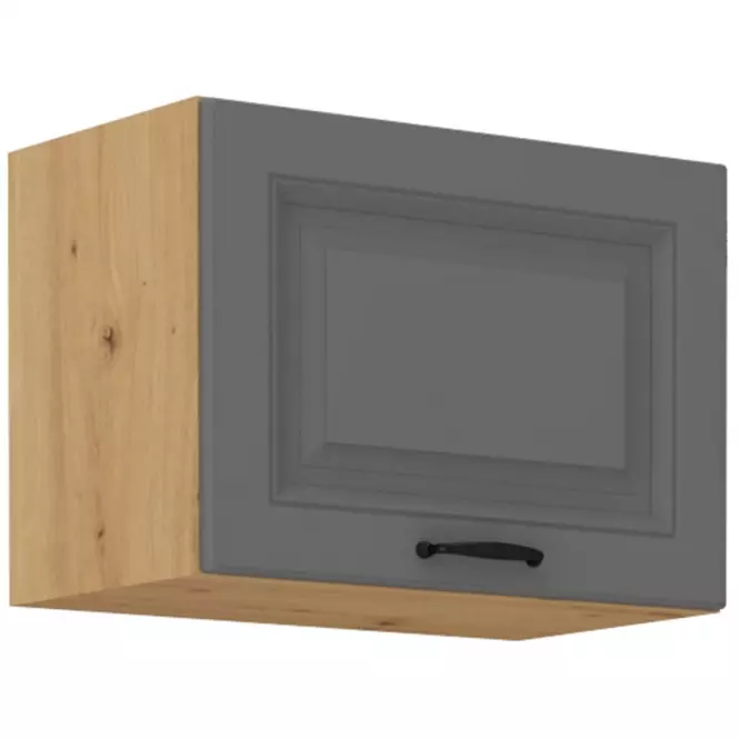 Stilo 1f kuhinjski element 1 vrata 50x31x36 cm tamno siva/natur (artisan hrast)