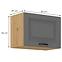 Stilo 1f kuhinjski element 1 vrata 50x31x36 cm tamno siva/natur (artisan hrast),2
