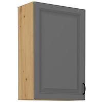 Stilo 1f kuhinjski element 1 vrata 60x31x90 cm tamno siva/natur (artisan hrast)