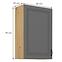 Stilo 1f kuhinjski element 1 vrata 60x31x90 cm tamno siva/natur (artisan hrast),2