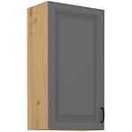 Stilo 1f kuhinjski element 1 vrata 50x31x90 cm tamno siva/natur (artisan hrast)