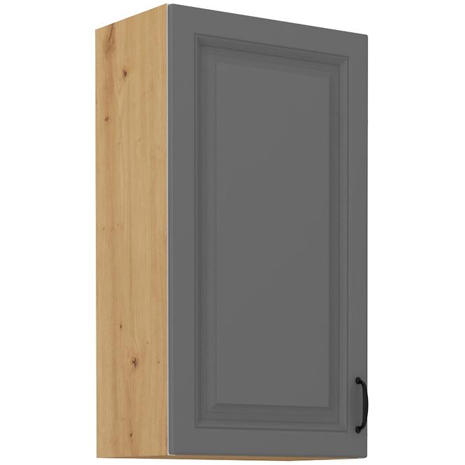 Stilo 1f kuhinjski element 1 vrata 50x31x90 cm tamno siva/natur (artisan hrast)