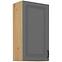 Stilo 1f kuhinjski element 1 vrata 50x31x90 cm tamno siva/natur (artisan hrast)