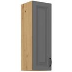Stilo 1f kuhinjski element 1 vrata 40x31x90 cm tamno siva/natur (artisan hrast)