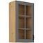 Stilo 1f kuhinjski element 1 vrata 40x31x90 cm tamno siva/natur (artisan hrast)